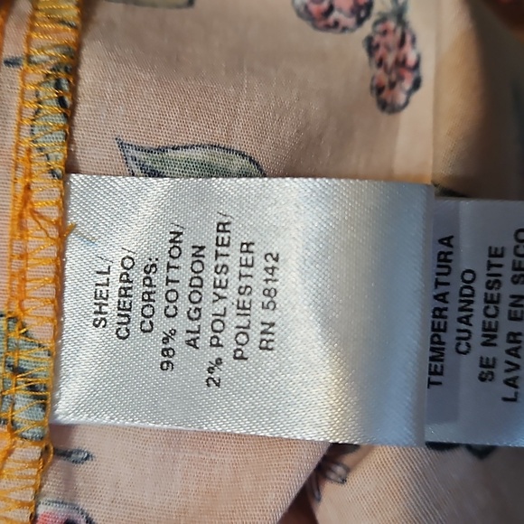 NWOT Donna Morgan Button Front Fruit Print Boho Mini Dress - Picture 9 of 9